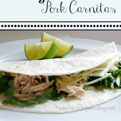 Slow Cooker Chile Verde Pork Carnitas