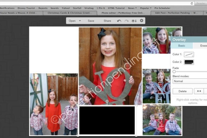 How to Create Your Own Christmas Card in PicMonkey - Perfection Pending
