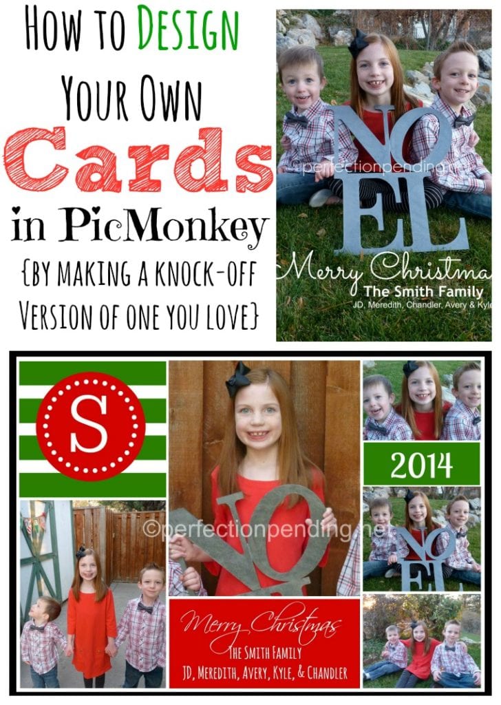 How to Create Your Own Christmas Card in PicMonkey - Perfection Pending