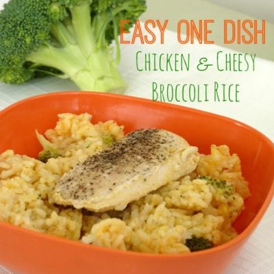 Easy One Dish Chicken & Cheesy Broccoli Rice