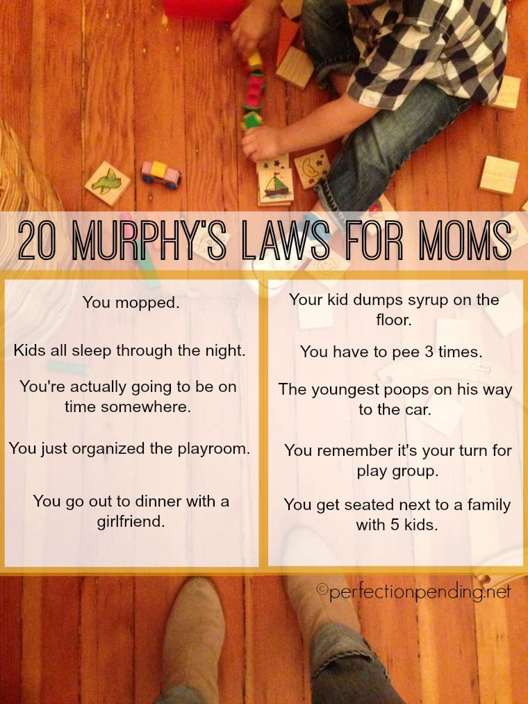 murphy's Laws for moms