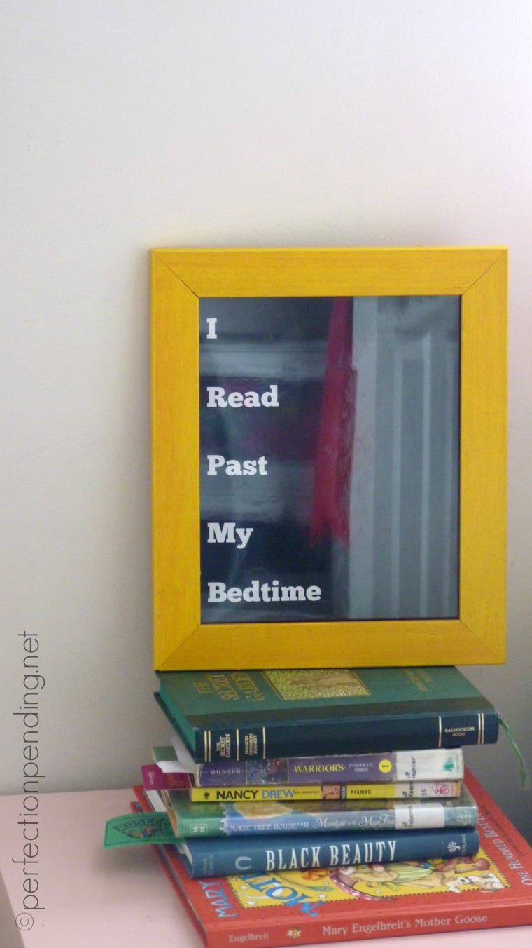 I Read Past My Bedtime Free Printable! Perfect for a kid that loves to read!