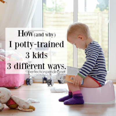 How I Potty Trained 3 Kids Three Different Ways. And Tips and Tricks That Worked!