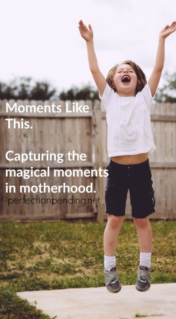 Moments Like This. A beautiful blog post about capturing the magical moments in motherhood.