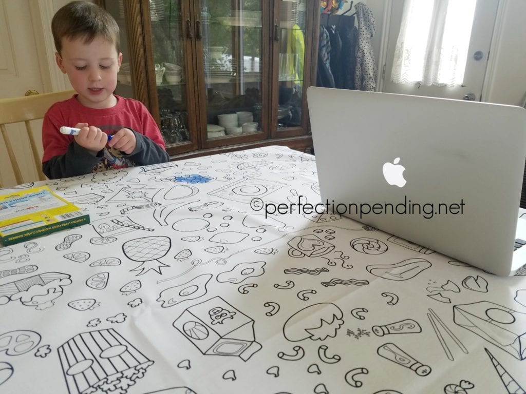 The Coloring Table Reusable tablecloth