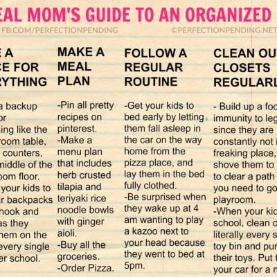 The Real Mom’s Guide To Getting Organized