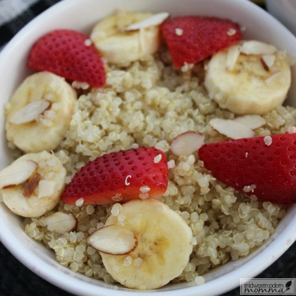 Strawberry Banana Breakfast Quinoa