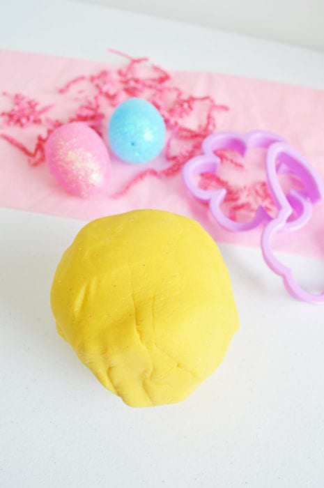 Yellow Homemade Playdough Recipe - Perfect For Easter - Perfection Pending