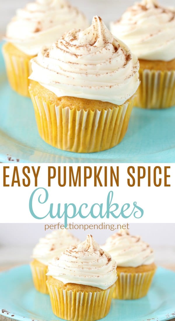 Super Easy Pumpkin Spice Cupcakes – These Light And Moist Pumpkin Cupcakes are easy to make and full of yummy pumpkin flavors that you'll love. If you're looking for the perfect fall dessert, these easy pumpkin spice cupcakes are the BEST. #fallrecipes #pumpkincupcakes #pumpkin #pumpkinspice #pumpkinrecipe #pumpkindesserts #pumpkindessertrecipe #pumpkincupcake #falldesserts