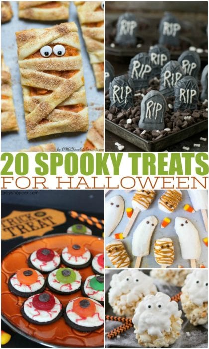 If you're ready to plan the best Halloween party on the block, then you have to think about what kind of Halloween food you want to serve. Halloween party treats are a must have at any Halloween party, classroom treat, or just for fun with your kids at home. Halloween desserts are especially sweet and spooky and are sure to surprise your guests. #Halloween #halloweenfood #halloweenpartytreats #halloweentreats #spookytreats #halloweenideas #halloweenpartyideas