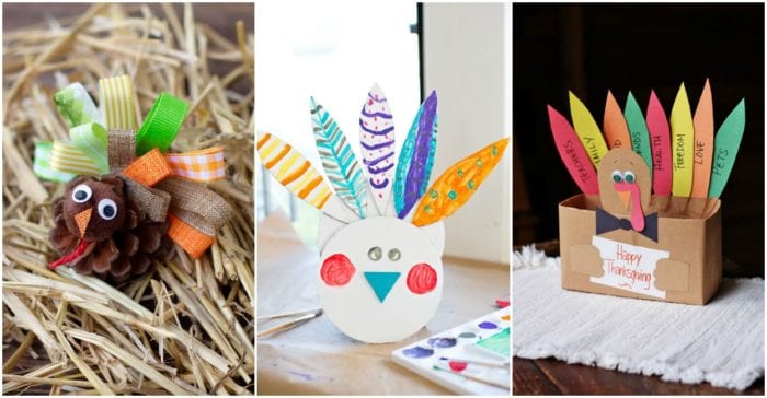 These easy turkey crafts for Thanksgiving make the perfect fall activities to do with your kids, or a fun activity to do on Thanksgiving with the entire family. #fallideas #thanksgivingideas #turkeycrafts #craftideas #kidideas #thanksgiving #turkeyactivities #Fallactivities