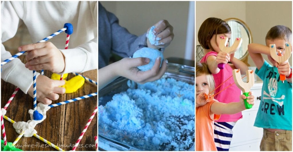 If you're looking for the perfect list of indoor activities for winter, spring or summer, this list has a ton of kid ideas that will keep your little ones happy and busy on a rainy, cold, or dreary day. These winter boredom busters are a great list of kid ideas that will make the whole family happy. #indooractivities #kidideas #kidactivities #winterideas #indooractivitiesforkids #boredombusters